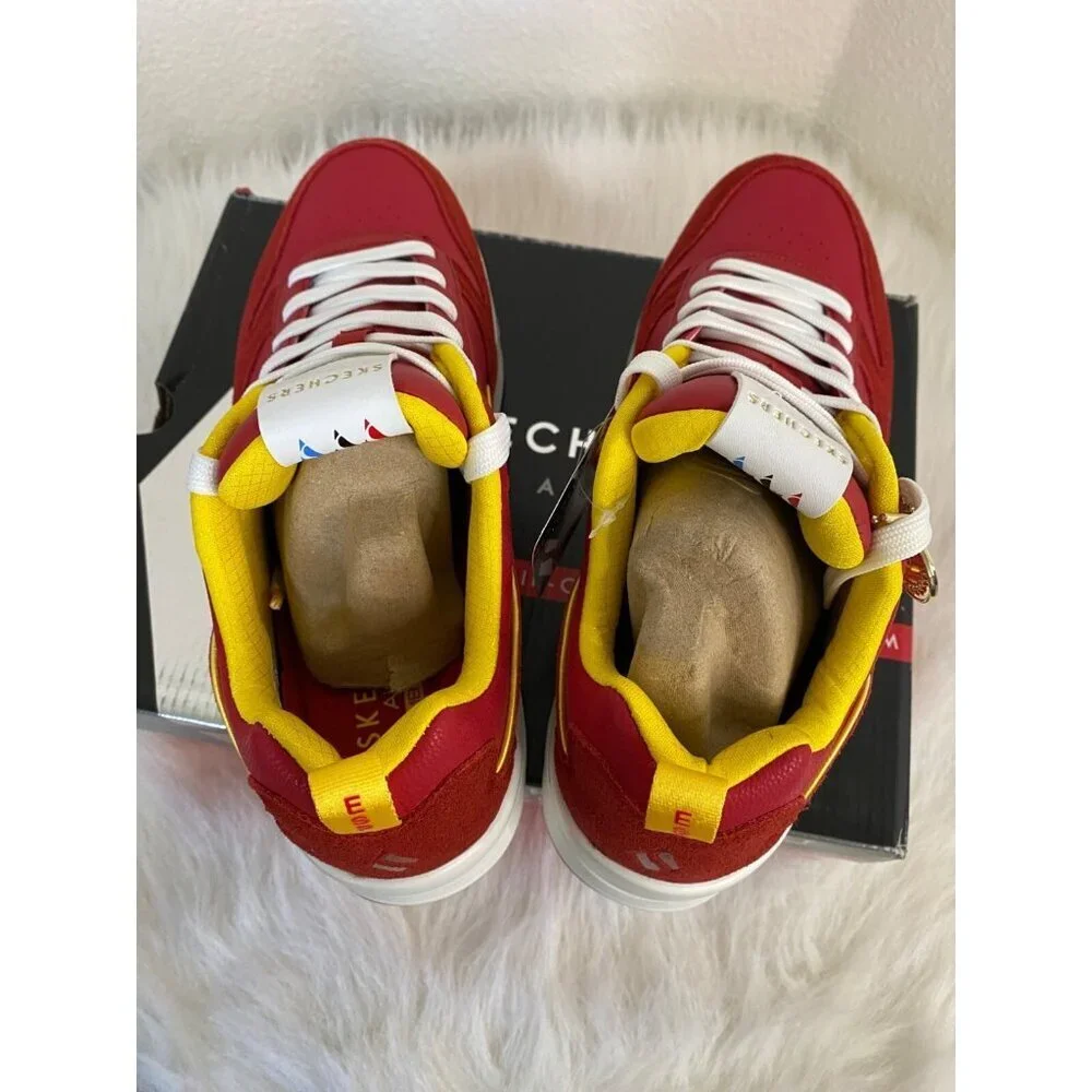 Skechers Uno Victory Pack  Red/Yellow Spain Size 9 Mens Air-Cooled Memory Foam